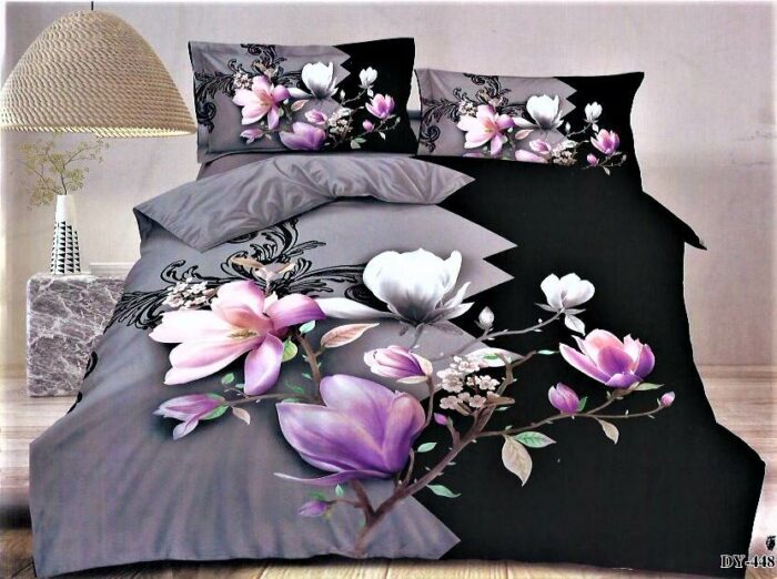 Pościel Bawełniana 3D 200x220 cm Kwiaty